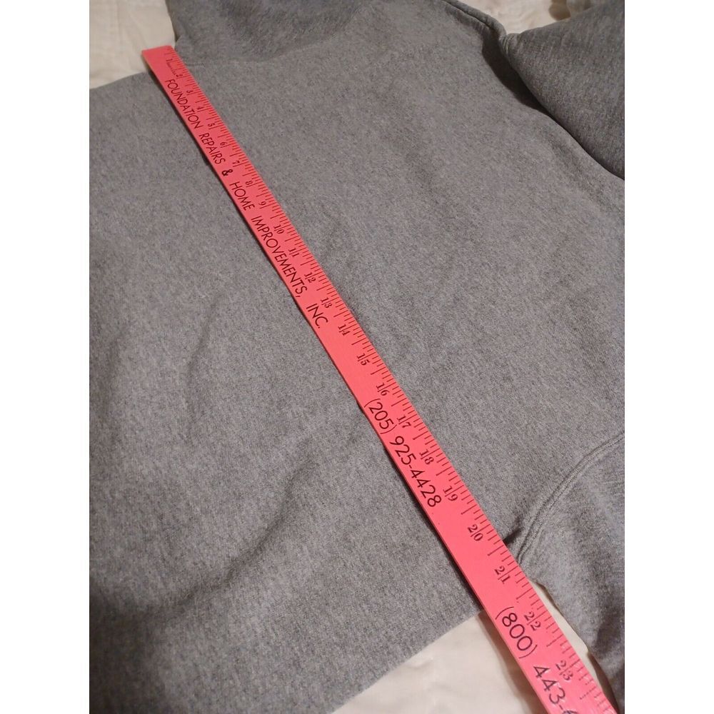 Vintage 90s Ithaca College Sweatshirt Pullover Men's Size Medium Hoodie Gray - Picture 4 of 6
